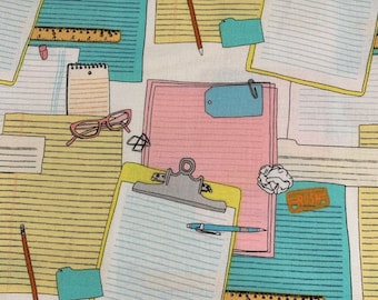 Windham Fabrics Type by Julia Rothman 35533 X Clipboards Cotton