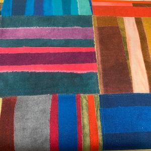Faux patchwork stripes