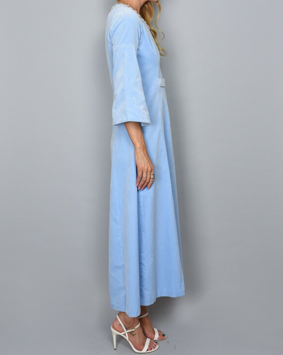 1970s PAVILLON VENDÔME Vintage Dress XS Baby Blue… - image 6