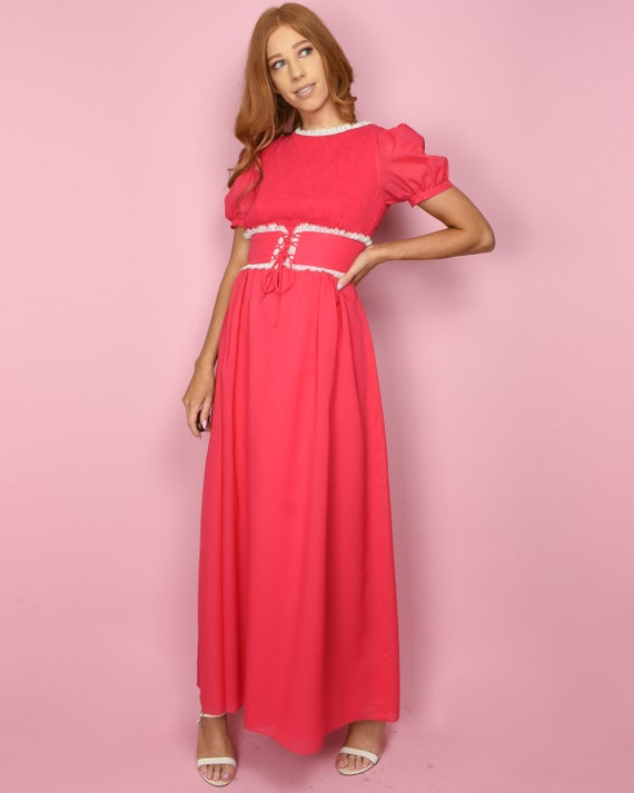 open lace back dress NEW Pink Baby Doll Dress main image 1