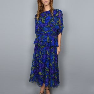bridesmaid dresses floral Wedtrend Women White Blue Floral Bridesmaid Dress A-Line Off The Shoulder  Tiered Print Maxi Wedding Party Guest Dress – WEDTREND main image 0