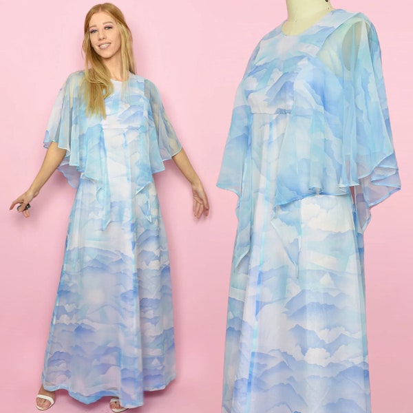 Cloud Pattern Print Dress