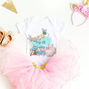 Baby&#39;s 1st Easter| cute baby girl my first Easter design| Png| dtg| DIGITAL DESIGN ONLY