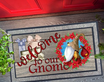 Cute Christmas gnome welcome to our gnome png, winter Design, Sublimation Design, Printable Art, Sublimation Download -not a physical item