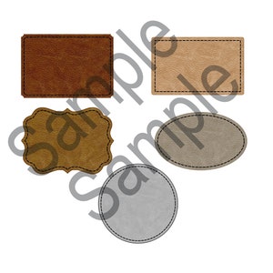 Patch Cut File with faux stitch SVG | leather patch| Glowforge Laser Cut File | Hat patch SVG| leather patch SVG File | Digital Design only