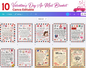 Valentine&#39;s Day Blanket Design for Mom | POD Blanket | ShineOn &#39;To My Mom&#39; Design|Mother&#39;s Day Blanket Design