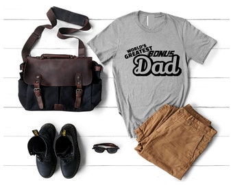 Bonus Dad SVG – World’s Greatest Stepdad Father’s Day Cut File (Digital Download)