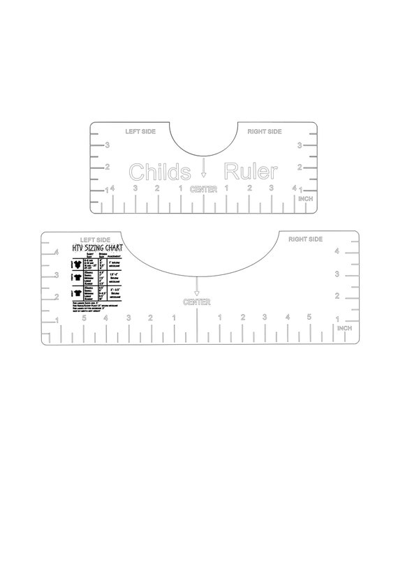 Download Tshirt Ruler Svg T Shirt Alignment Tool Htv Sizing Chart Etsy