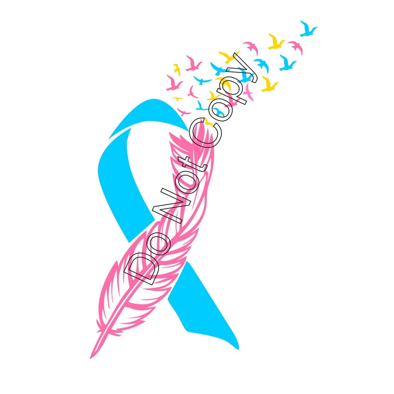 Pregnancy loss awareness, stillborn awareness ribbon, baby loss, svg, png awareness ribbon SVG Doesn't work w/ Cricut Design Space image 1