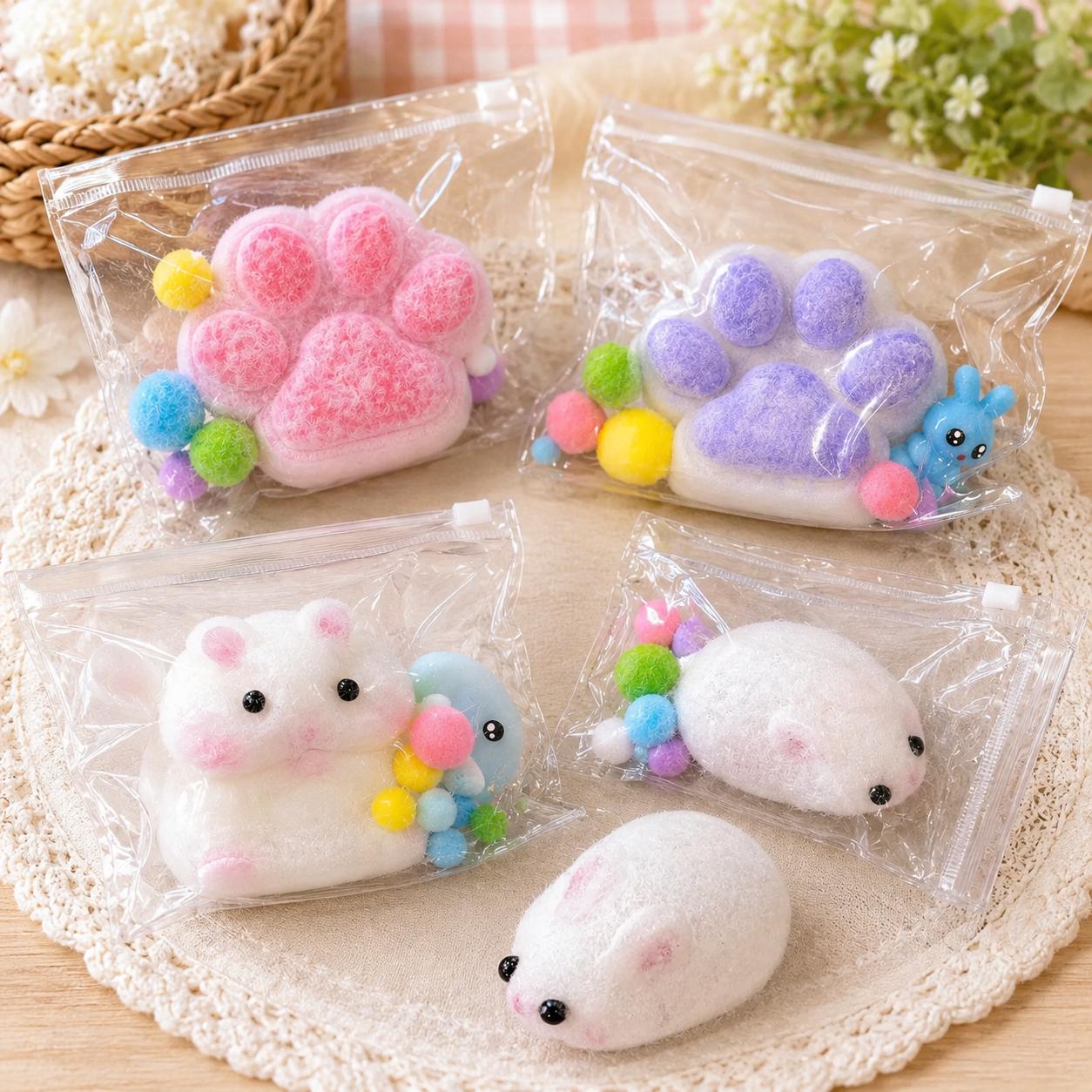 Pack De 6 Squishys Kawaii De Hamster – Juguetes Anti-estrés De Silicona TPR, Suaves Y Elásticos, Ideales Para Aliviar Ansiedad, Regalos De Cumpleaños Y Bolsas De Regalo