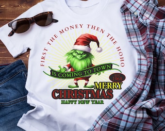 Funny Gnome T-Shirt: First the Money, Then the HOHO