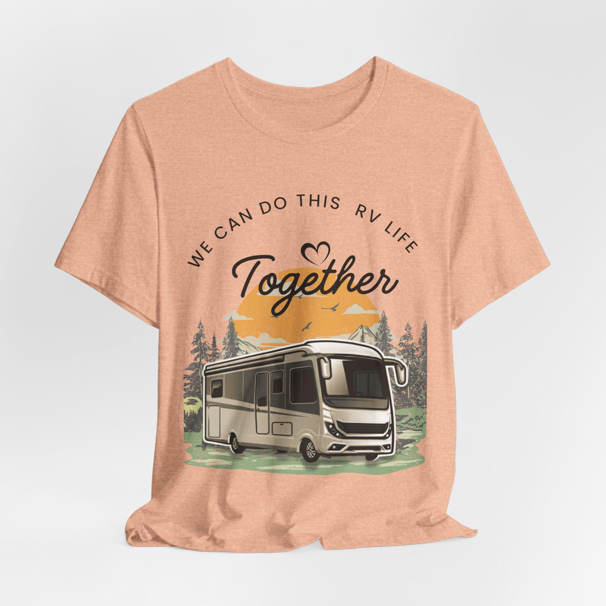 RV Life Together Shirt, Couple Camping Tee, Sunset RV Graphic, Matching ...