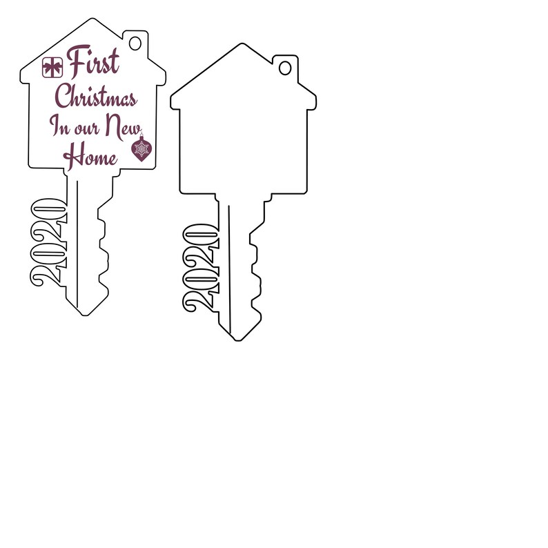 Download 2020 First Christmas in Our New Home Key Ornament svg and ...
