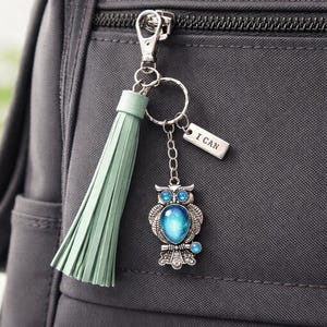 Resin Animal Keychain • Owl, Turtle, Elephant Charms • Bag Accessory