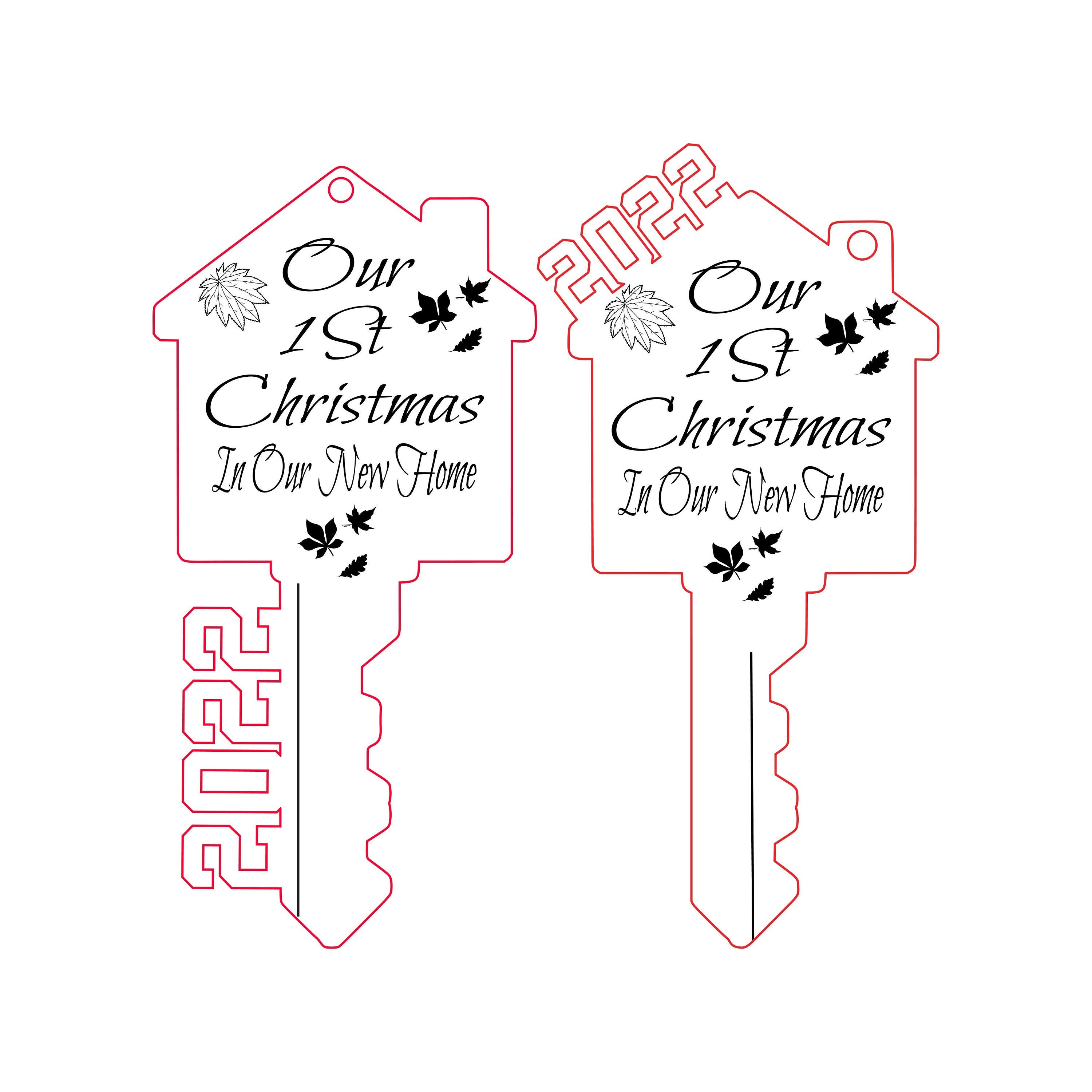 2022 Christmas In Our New Home 2022 First Christmas In Our New Home Key Ornament Svg And | Etsy Australia