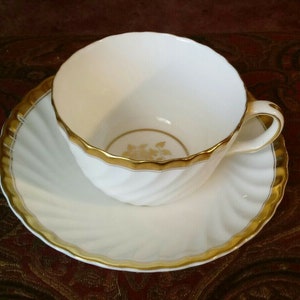 Tazza da tè e piattino Minton &quot;Gold Rose&quot; vintage