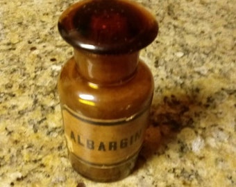 Antique Medical Bottle of Albargin