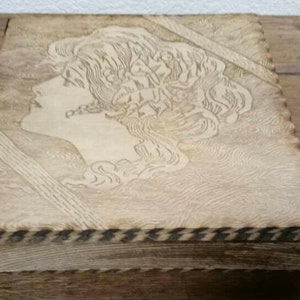 Antique F. Grammes and Sons Wooden Box