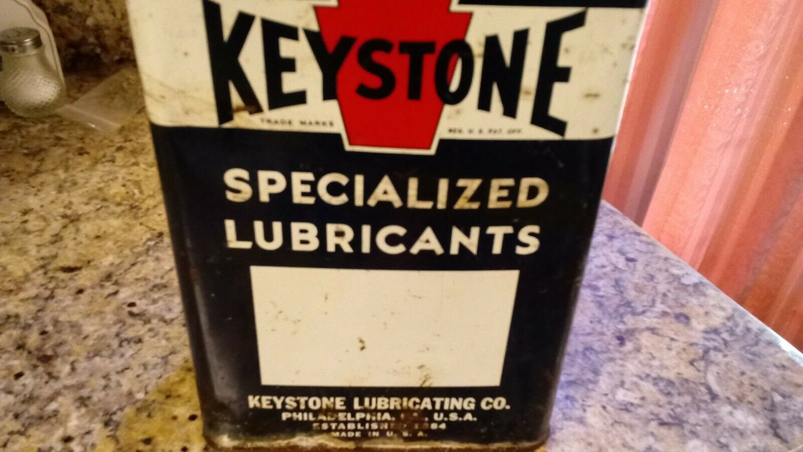 Vintage Keystone Dose Schmiermittel