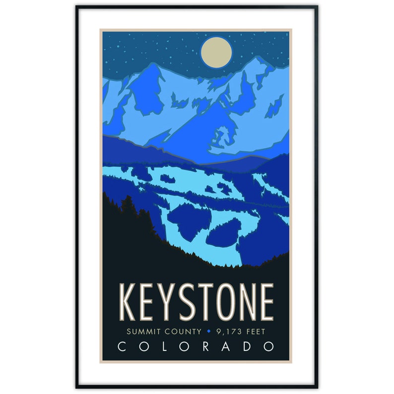 Keystone Colorado Poster Etsy