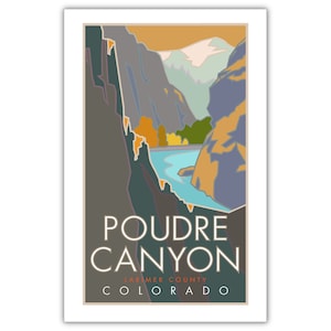 Poudre Canyon Colorado Poster