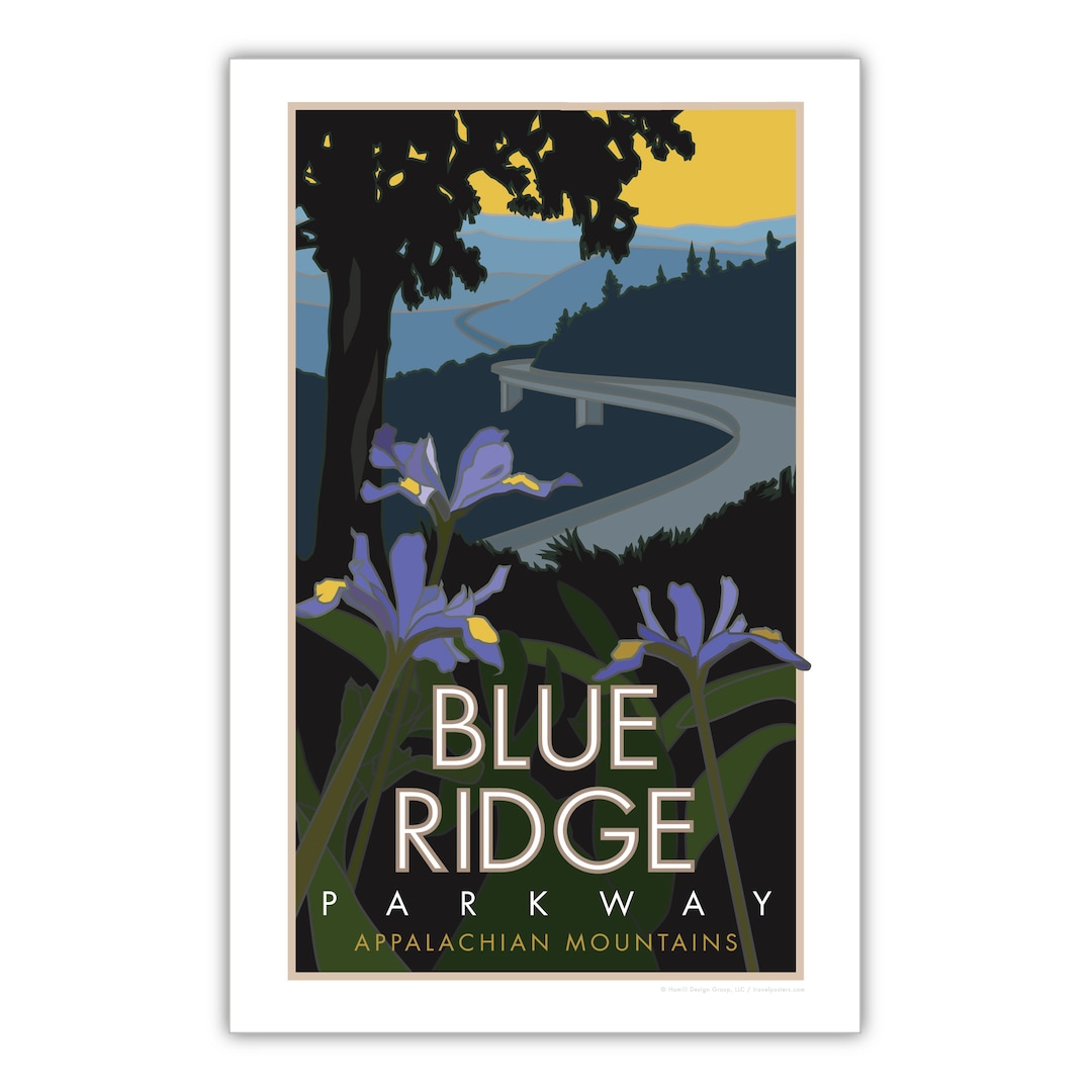 Blue Ridge Parkway Poster Etsy