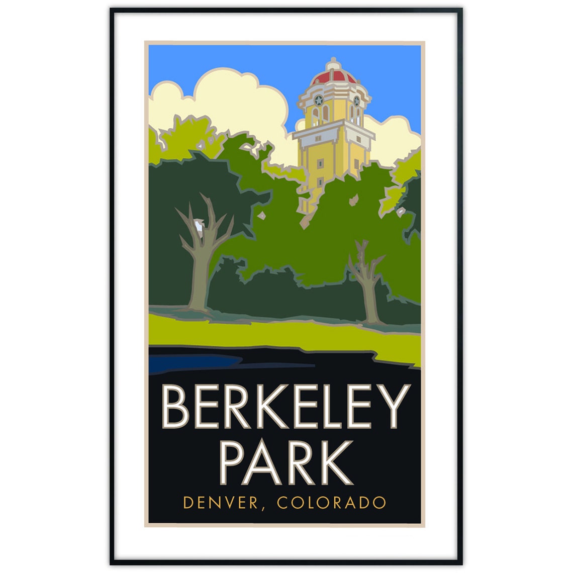 Berkeley Park Poster | Etsy
