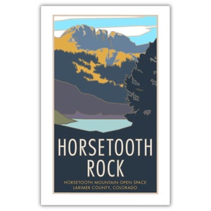 Horsetooth Rock and Reservoir Poster