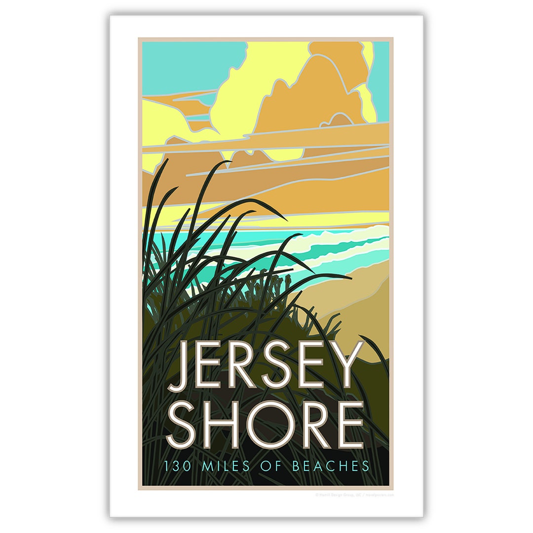 Jersey Shore Poster Etsy