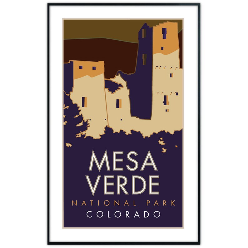 Mesa Verde National Park Poster Etsy