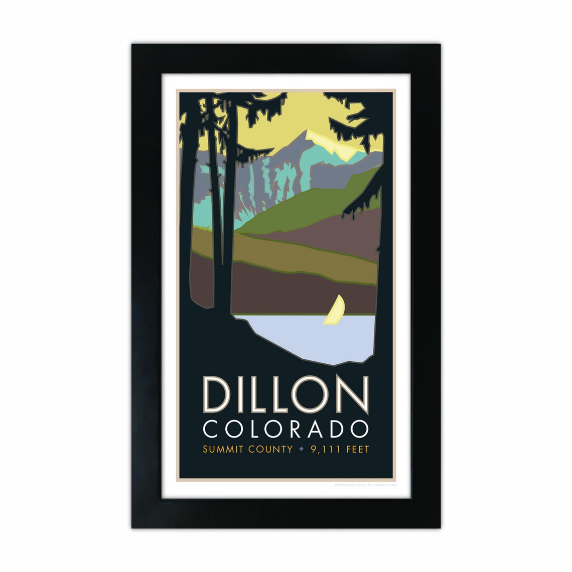 Dillon Colorado Poster Etsy