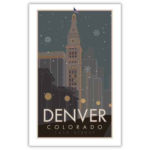 Denver Colorado Poster Etsy