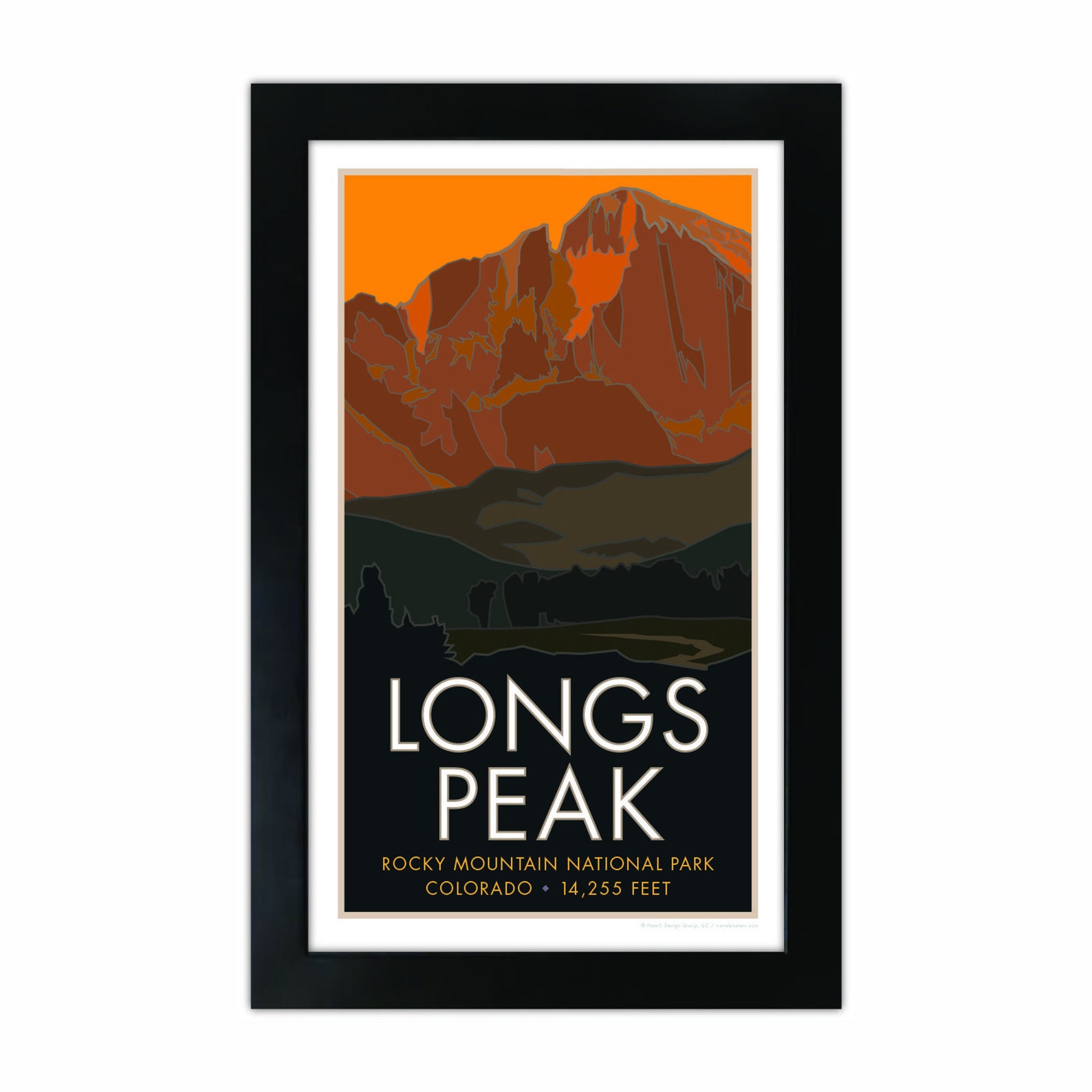 Longs Peak Poster Etsy