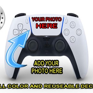 Personalized PS5 DualSense Controller Custom Touchpad, Touch panel, pad Full Color Decal Removable Reusable Touch pad Decal Sticker