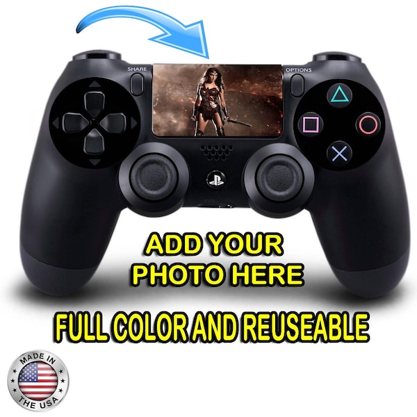 Personalized Playstation 4 PS4 Controller Custom Touchpad Full Color Decal Removable Reuseable Touchpad Decal Sticker