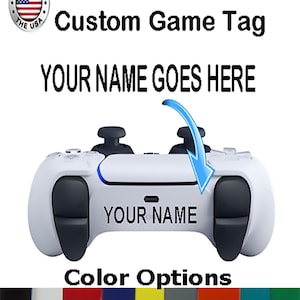 PS5 Controller Custom handle PSN ID Username Gamer Tag Decal Sticker Personalized