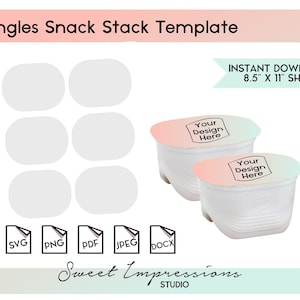 Pringles Snack Stack Label Template | Blank Template | svg, png,pdf, jpeg, docx, canva | DIY Printable | Standard Size Size | INSTANT FILE