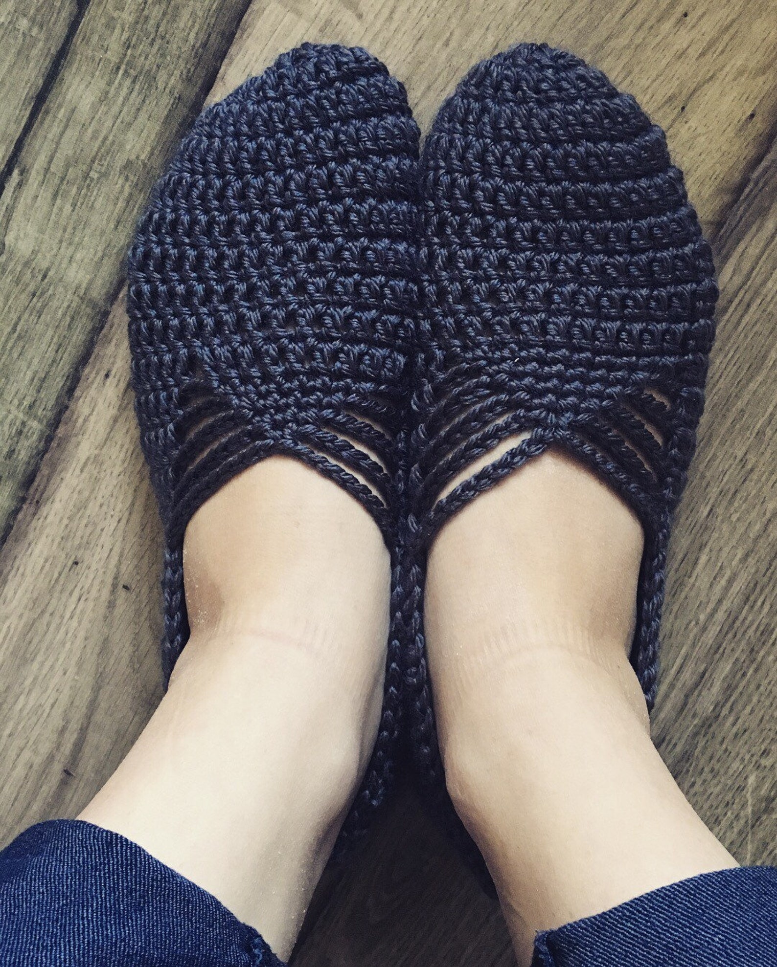 crochet ballet slippers