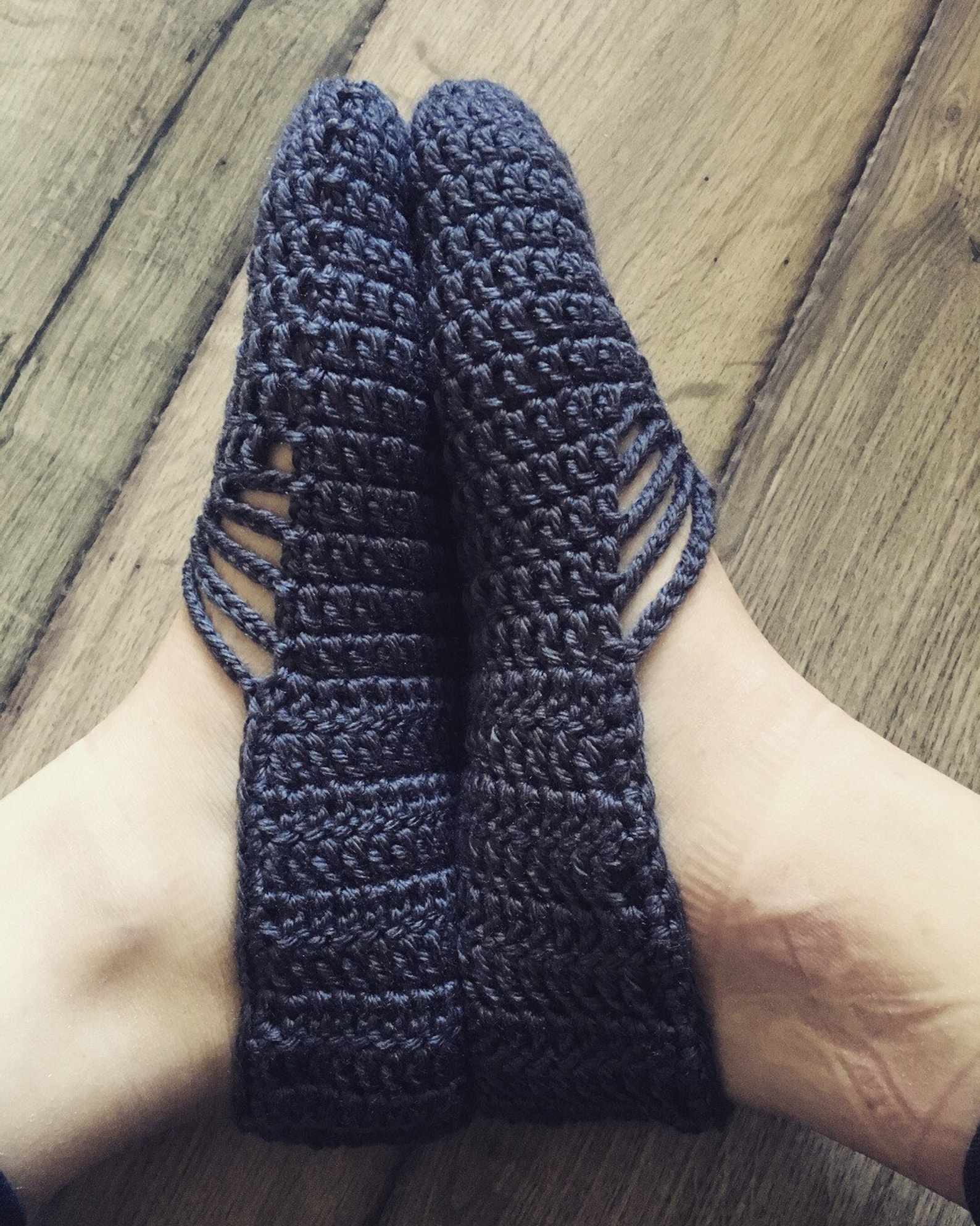 crochet ballet slippers