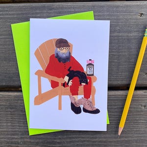Coffee Brandy / Humor do Maine / Terno vermelho da União / Cartão de felicitações