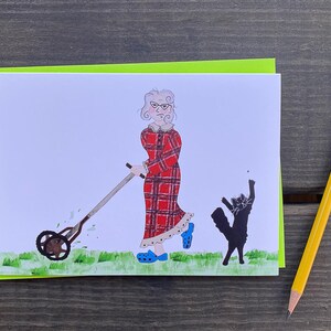 Push Mower / Maine Humor Karte / Grußkarte