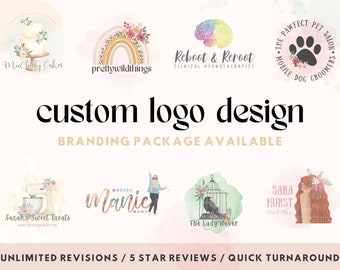 CUSTOM LOGO DESIGN + Branding Kit | Fully Custom Design | Bespoke Logo | 5* Reviews! | Business Cards