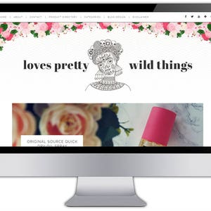 CUSTOM BLOG HEADER Fully Custom Blogger Wordpress Blogspot Bespoke Header ooak Header 5 Reviews image 6