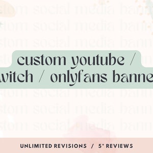 CUSTOM Youtube / Twitch Banners & End Slate Fully Custom 5 Reviews image 1