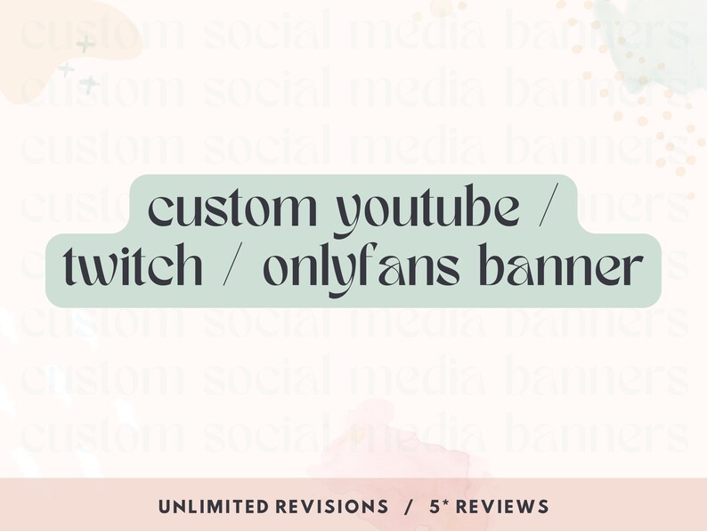 CUSTOM Youtube / Twitch Banners & End Slate Fully Custom 5 Reviews image 1