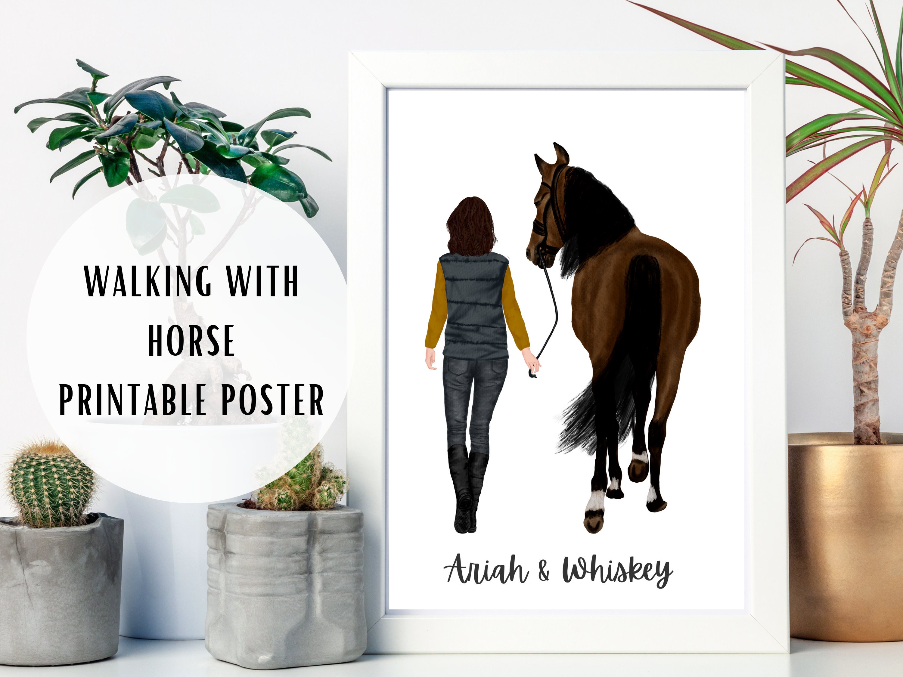 Horse beach poster