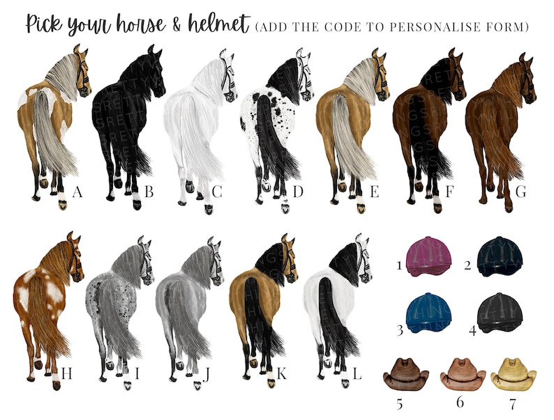 Personalised Printable Horse Riding Poster Horse Gifts QUICK TURNAROUND Print Home 3 Sizes image 4