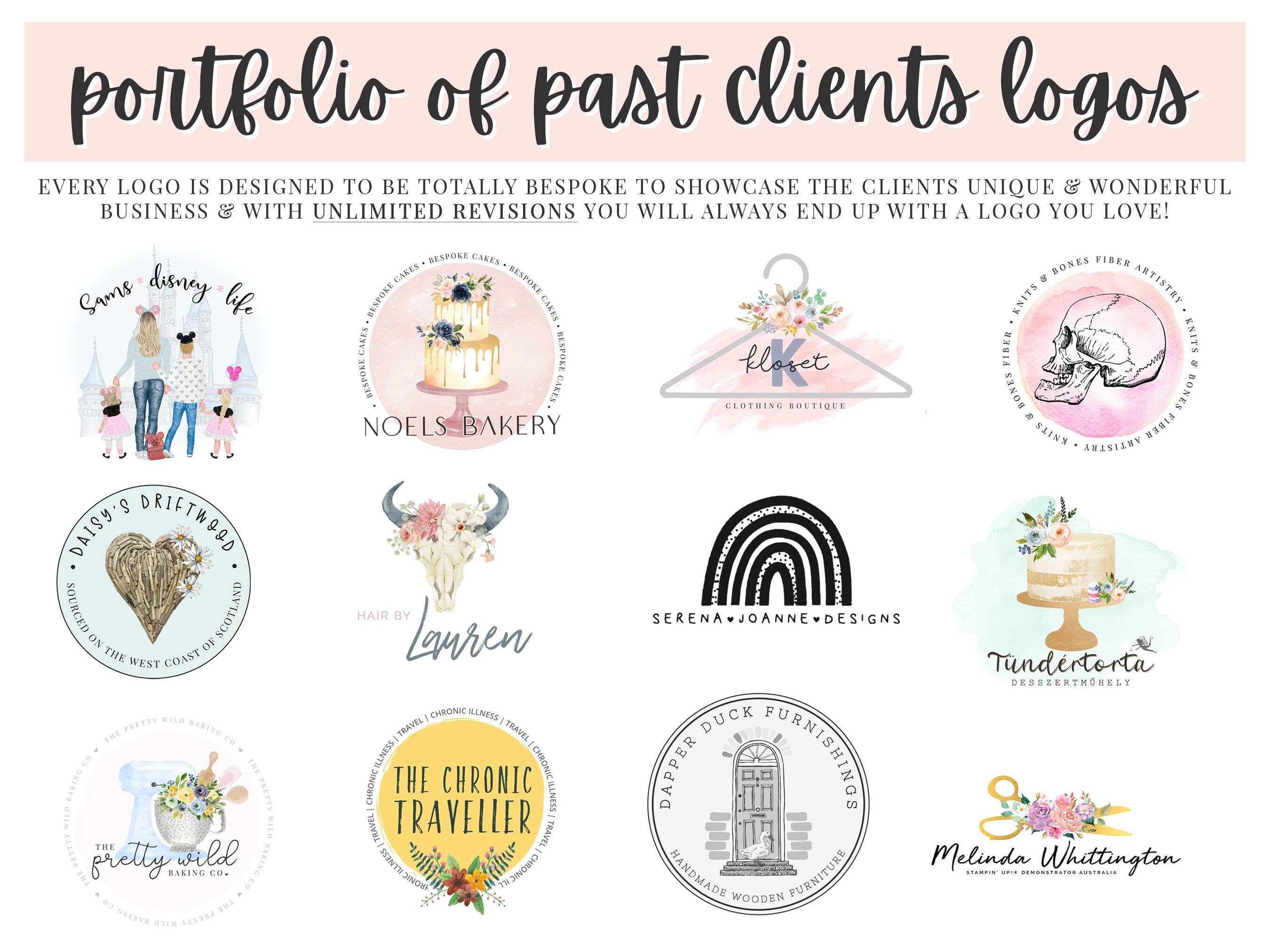 CUSTOM LOGO DESIGN Branding Kit Fully Custom Design | Etsy UK