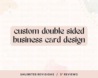 Business Card Design | CUSTOM MADE | Bespoke Busines Card Design | ooak Business Card | Add your own details!