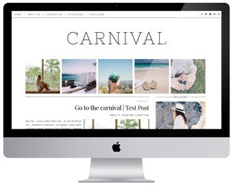 Vorgefertigtes responsives Blogger Template - KARNEVAL